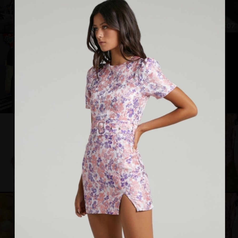 Showpo KALENE DRESS IN MULTI FLORAL small